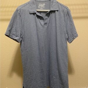 Men's Southern Tide Blue Striped Polo Shirt